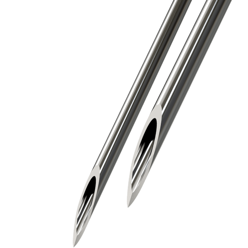 隐形针 - 14% thinner than 33G.
